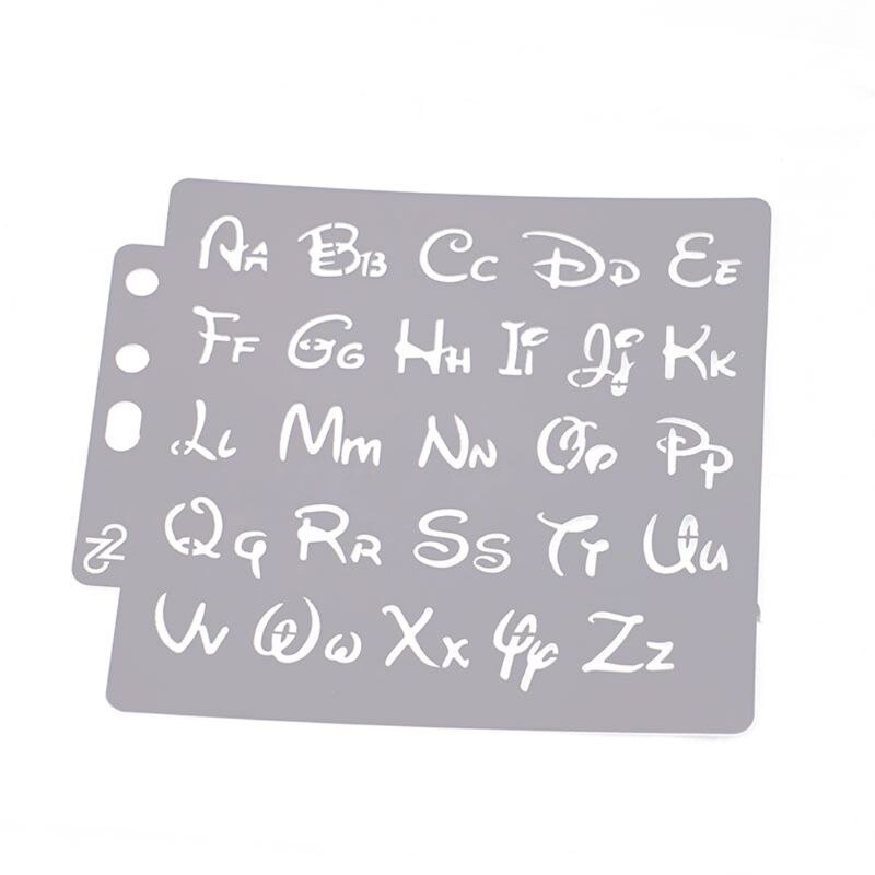Buchstaben-Schablone „Alphabet Spray“ – PET-Kunststoff, Ca. 14x13 Cm, Für Basteln & Deko