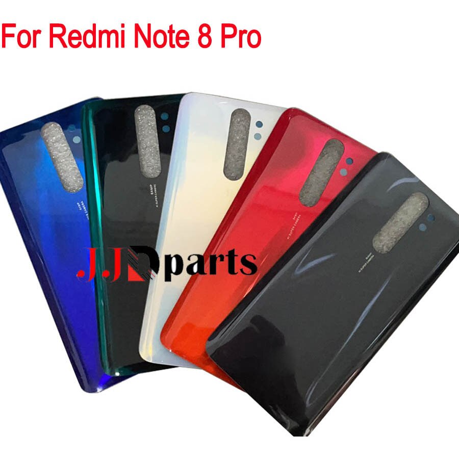 For Xiaomi Redmi note 8 pro Battery Cover Back Glass Panel Rear Housing case For Redmi note 8 pro Back battery Cover door