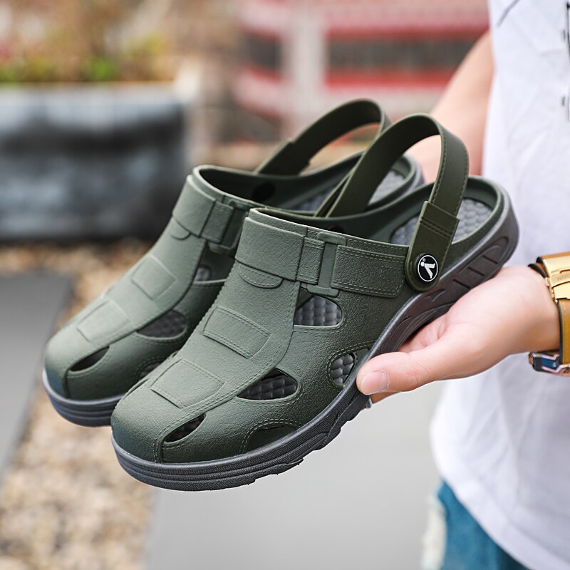 Hål skor herr herr sandaler träskor sandalier hombre skor sandler herr sandaler herr tofflor sommar sandal