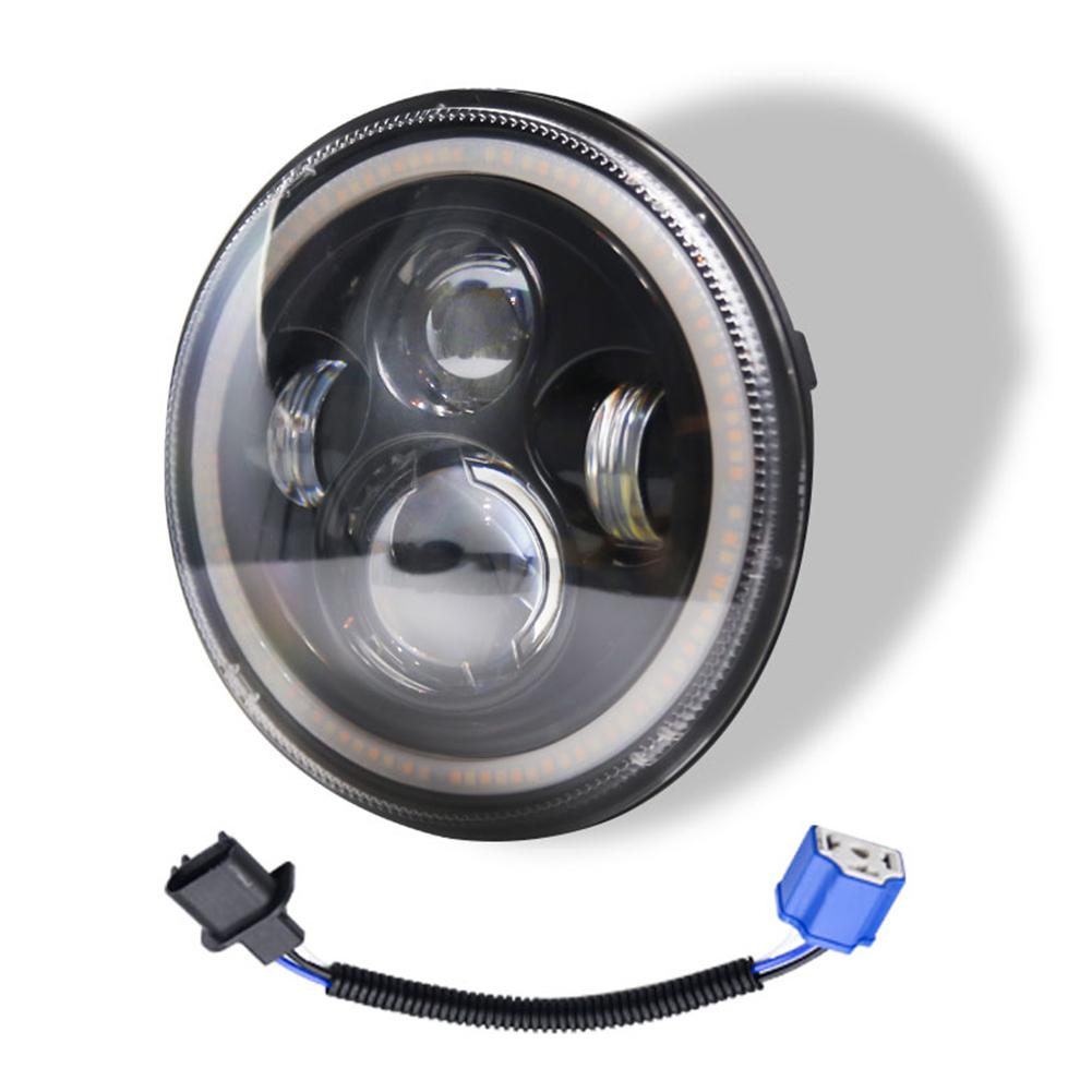 Himiss 7 Inch 140W Led Koplampen Halo Hoek Eye Voor Jeep Wrangler Cj Jk Lj 97-17