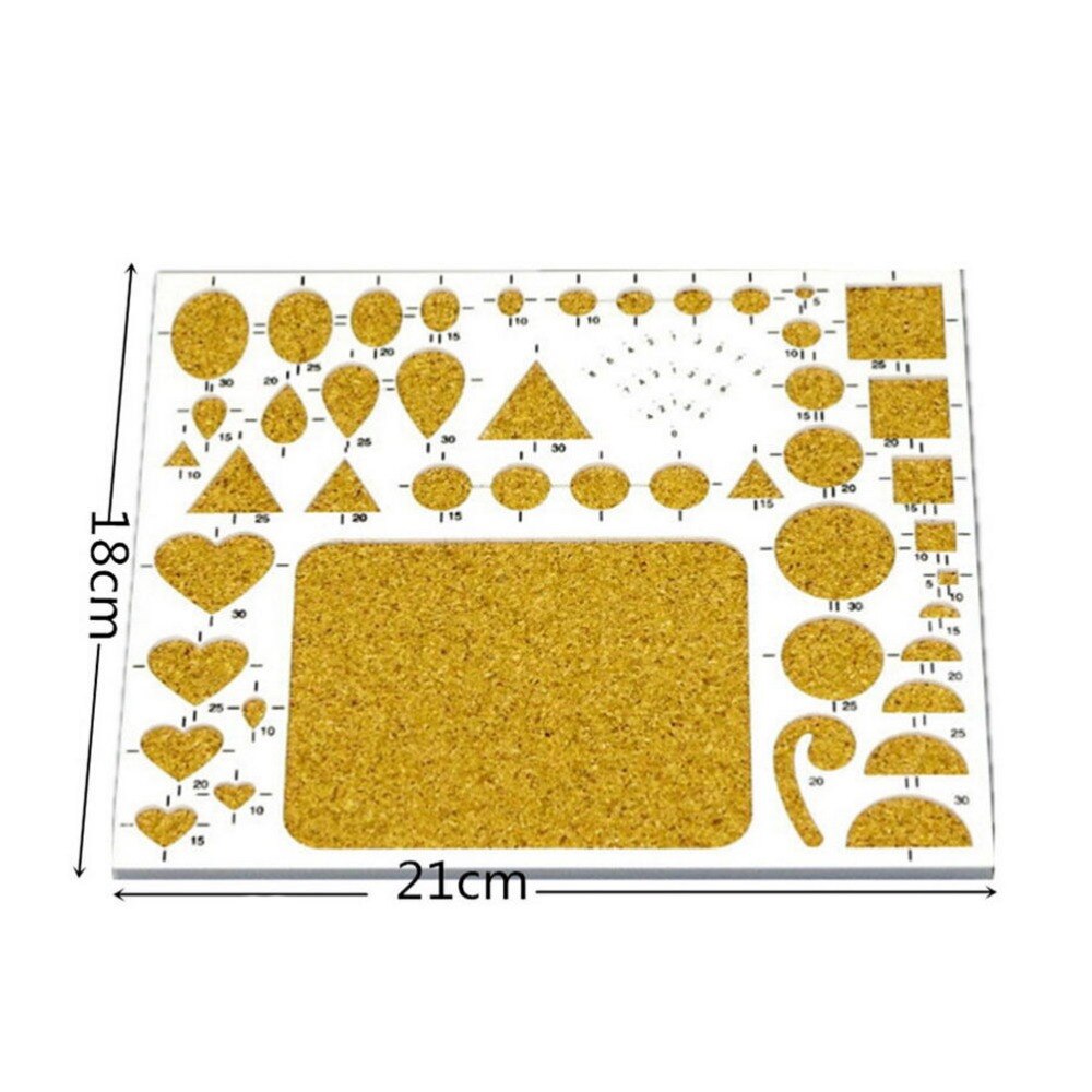 1Pcs Paper Quilling Template DIY Kit Papercraft Work Board Template Slotted Paper Craft DIY Tool 21cm * 18cm