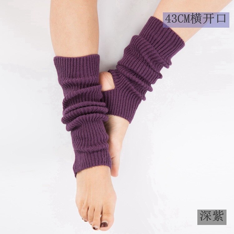 1 paar dames meisjes beenwarmers sokken lange sokken zonder voet winter herfst dans ballet kousen volwassenen en kinderen dijbeenwarmers: Paars