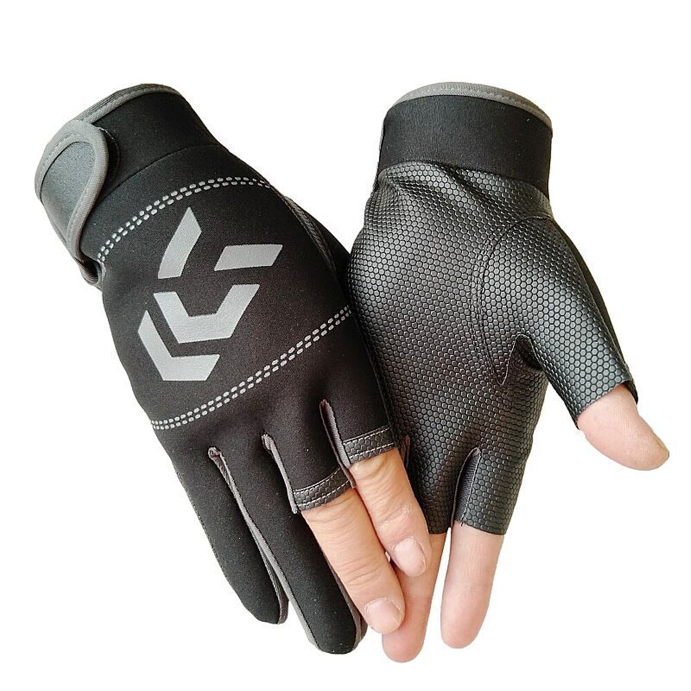 3 Vingers Cut Outdoor Sport Wandelen Handschoenen Winter Warm Vissen Handschoenen Katoen Waterdicht Anti-Slip Duurzaam Vissen Handschoenen