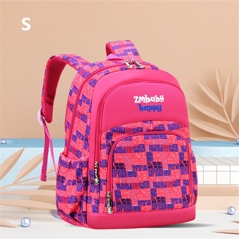Mochila escolar para niños, bonita mochila escolar para estudiantes, mochila impermeable impresa, bolsas de escuela primaria para adolescentes, bolsa escolar para niños y niñas: S red