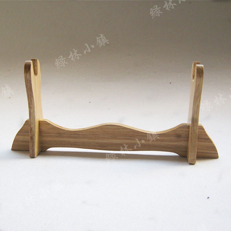 Træ sværd madera ægte samurai katana espada wakizashi tanto holder para dispaly stel af massivt træ 1, 2, 3 lag: Et lag