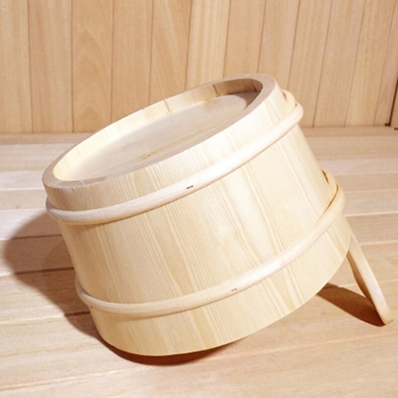 Seau de Sauna avec louche accessoires de Sauna pour hammam, seau de Sauna, louche, revêtement en plastique inclus