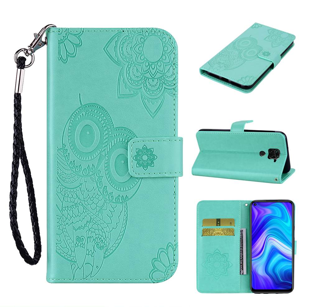 Redmi Note 9 funda 3D búho Flip Funda de cuero para Xiaomi Redmi Note 9 6,53 pulgadas funda de cartera Capa Redmi Note 9 funda