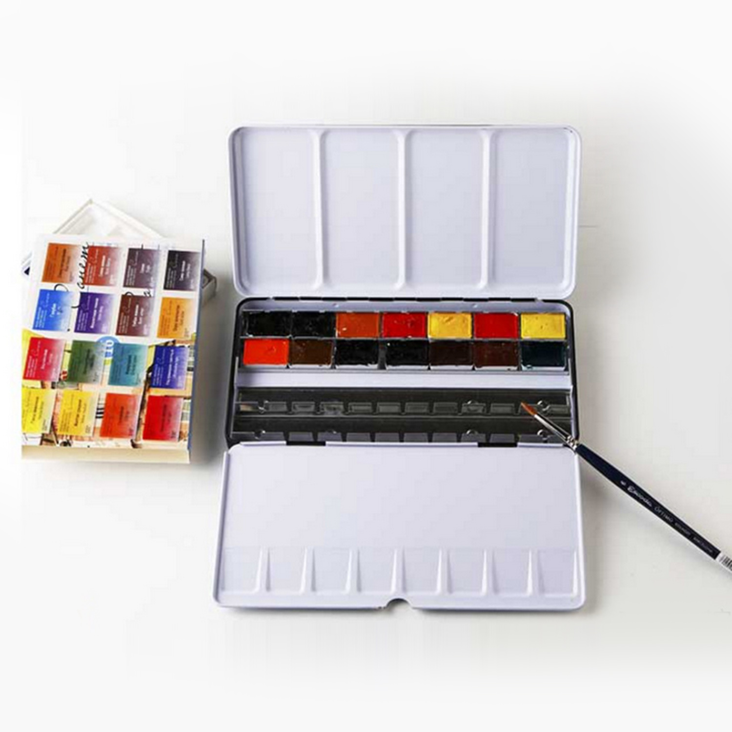 48 gird tomme akvarel dåser pander palet maling sag vand farve boks til børn kunstner studerende tegning maleri forsyninger