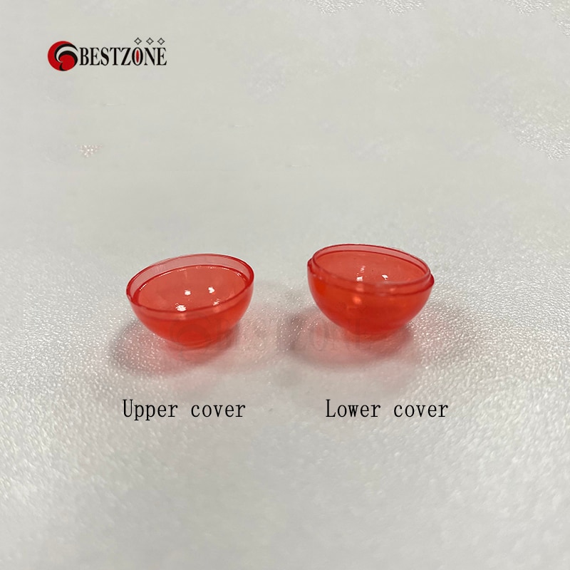 50Pcs/lot 10.7MM Very Small Mini Tiny 0.42Inch Mini Clear TRANS Red Blue Plastic Capsule Toys Round Ball Eggshell Container