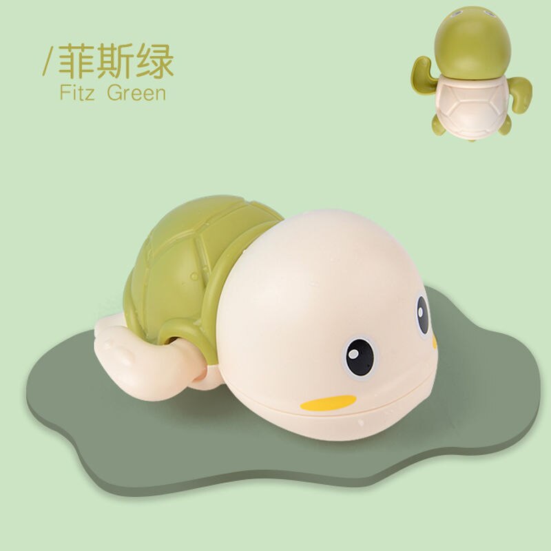Baby badelegetøj børns badelegetøj baby svømning og lege i vandskildpadder tegneserie vandlegetøj: Grøn