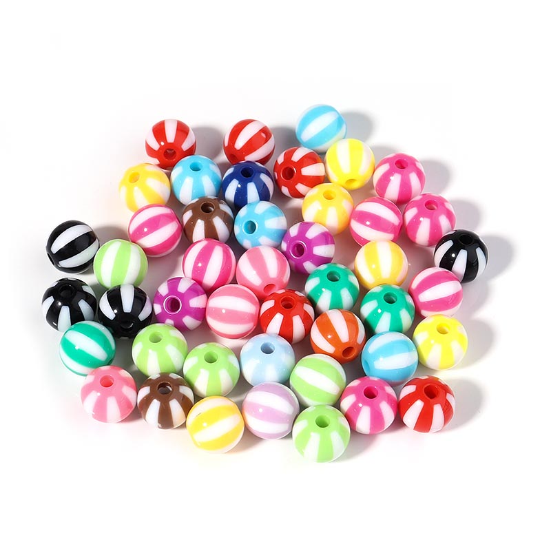 Perline da calcio in acrilico tutto'ingrosso Ciondoli per palloni da calcio da cestino Perline sfuse rotonde con braccialetti con fori Forniture per la creazione di gioielli: Colore rosa