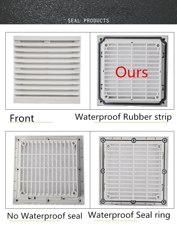 230V High Speed AC Condenser dual ball bearing Cooling Fan for 255*255mm Ventilation with metal guard