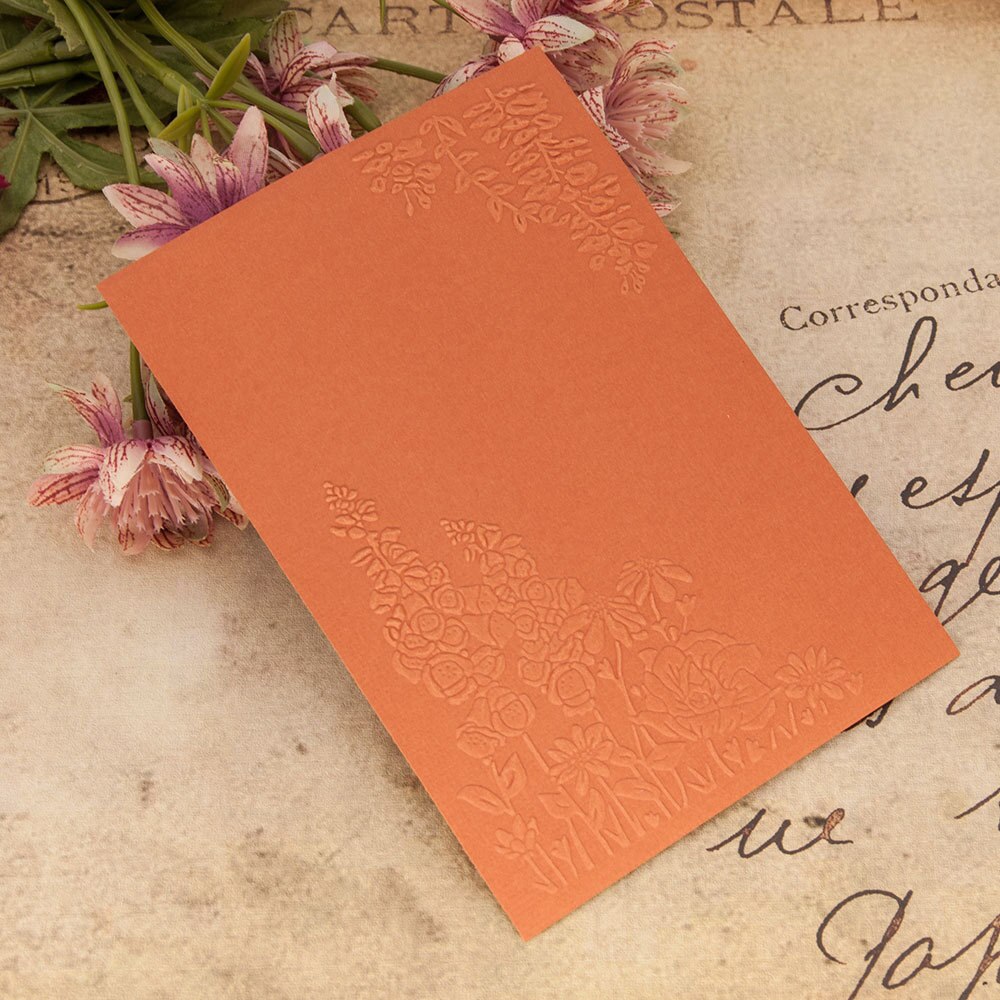 Mønster blomster bakgrunn bord preget plast designmappe til utklippsbok diy fotoalbum kort preging mappe