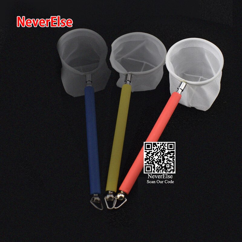 Retractable Aquarium Fish Tank Net to Catch/Feed Small Fish Shrimp, Pocket Cleaning Tools to Remove Algae, Aquarium Accessories: Round