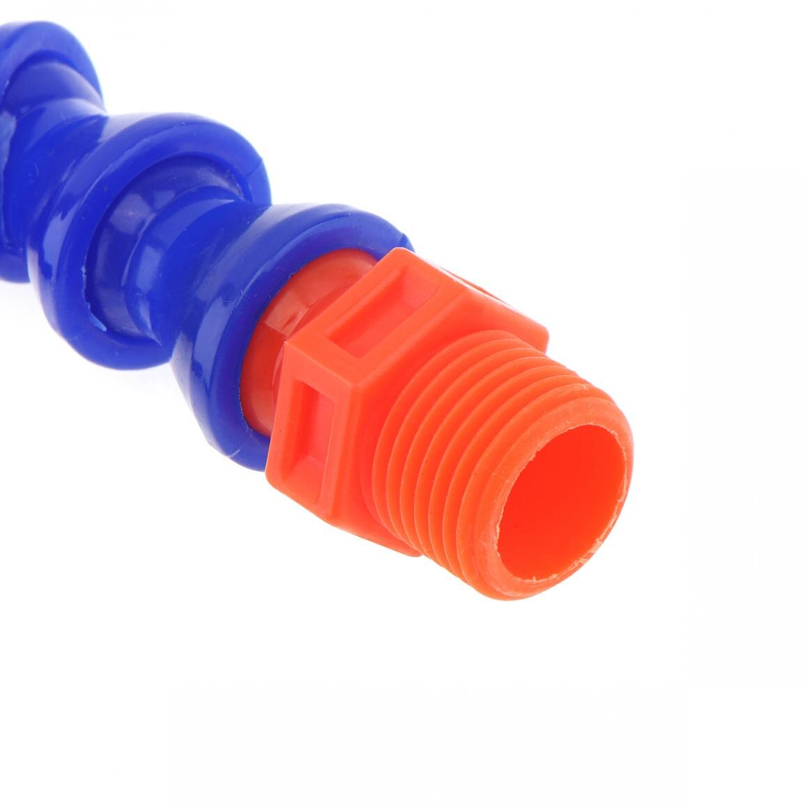 Manguera Flexible de plástico para refrigeración de aceite y agua, tubo refrigerante con boquilla de cabeza plana/redonda de fresado para torno CNC, 1/4, 1/2 y 3/8 pulgadas