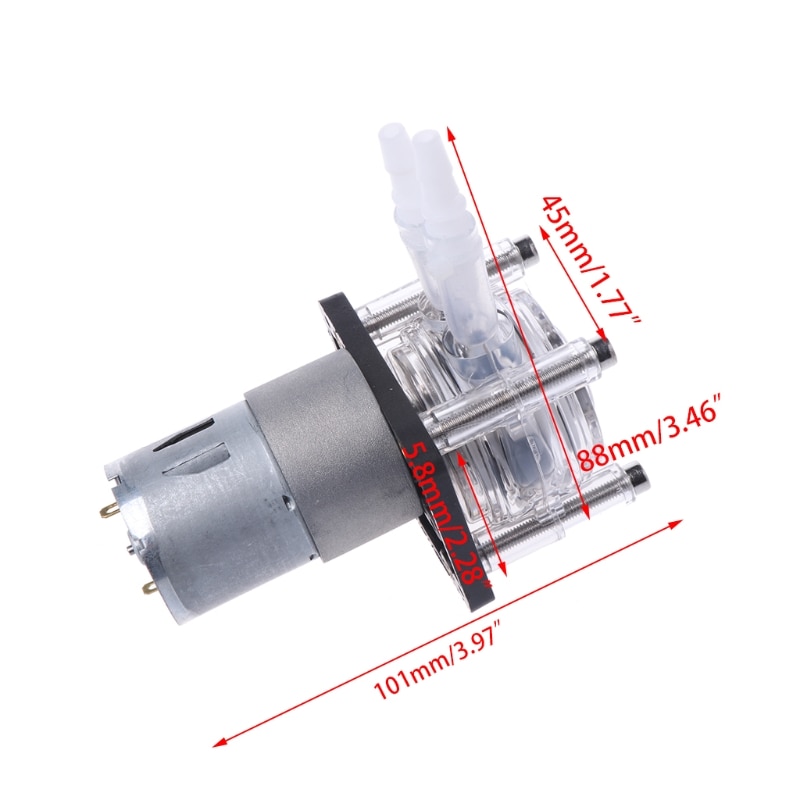 DC 12/24V Peristaltic Pump Large Flow Dosing Pump Vacuum Aquarium Lab Analytical