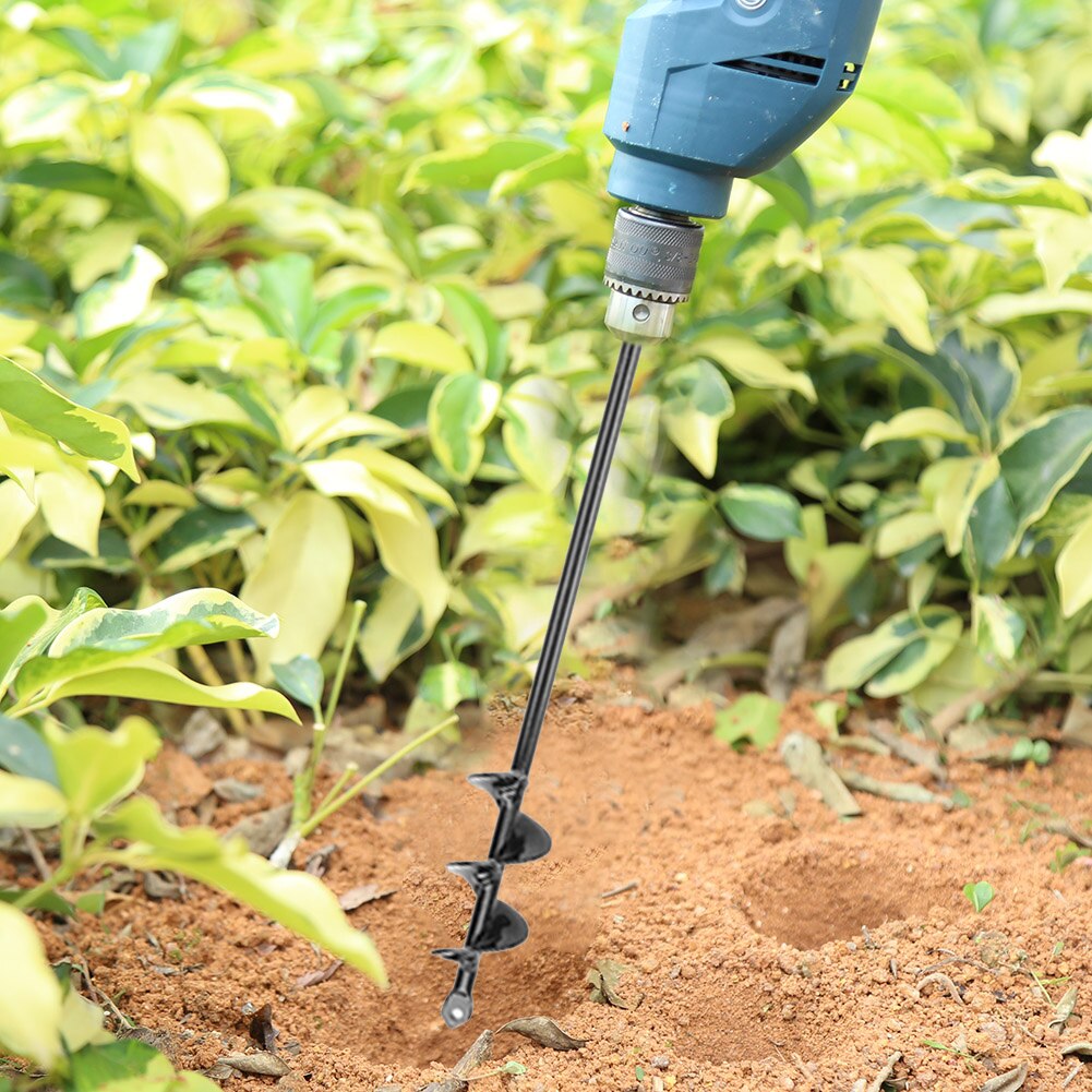 4X22Cm Tuin Vijzel Boor Tool Spiraal Gat Digger Ground Boor Aarde Boor Voor Zaad Planten Tuinieren hek Bloem Planter
