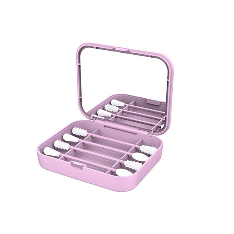 4/2 Pcs/box Double head Reusable Cotton Swab Face Ear Cleaning Makeup Removal Cosmetics Washable Portable Soft Buds Swabs Tools: 10