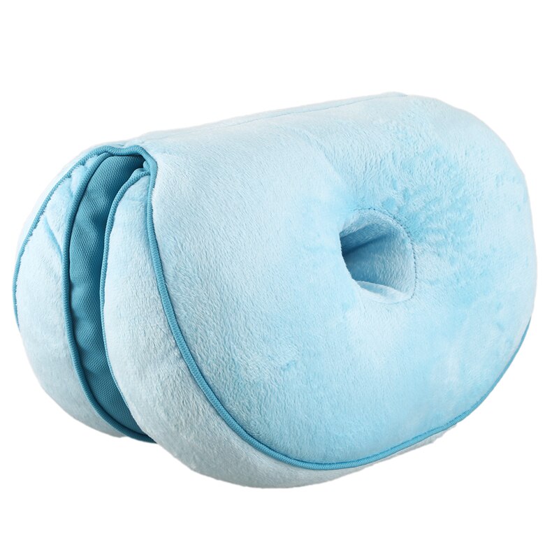 Multifunctionele Dual Comfort Zitkussen Hip Lift Zitkussen Mooie Butt Zitkussen Comfy Voor Huis Blauw