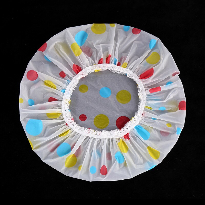 Waterproof Shower Cap Thicken Elastic Bath Hat Bathing Cap Women Spa Bathing Accessory Hair Salon Bathroom Products: Matte 01