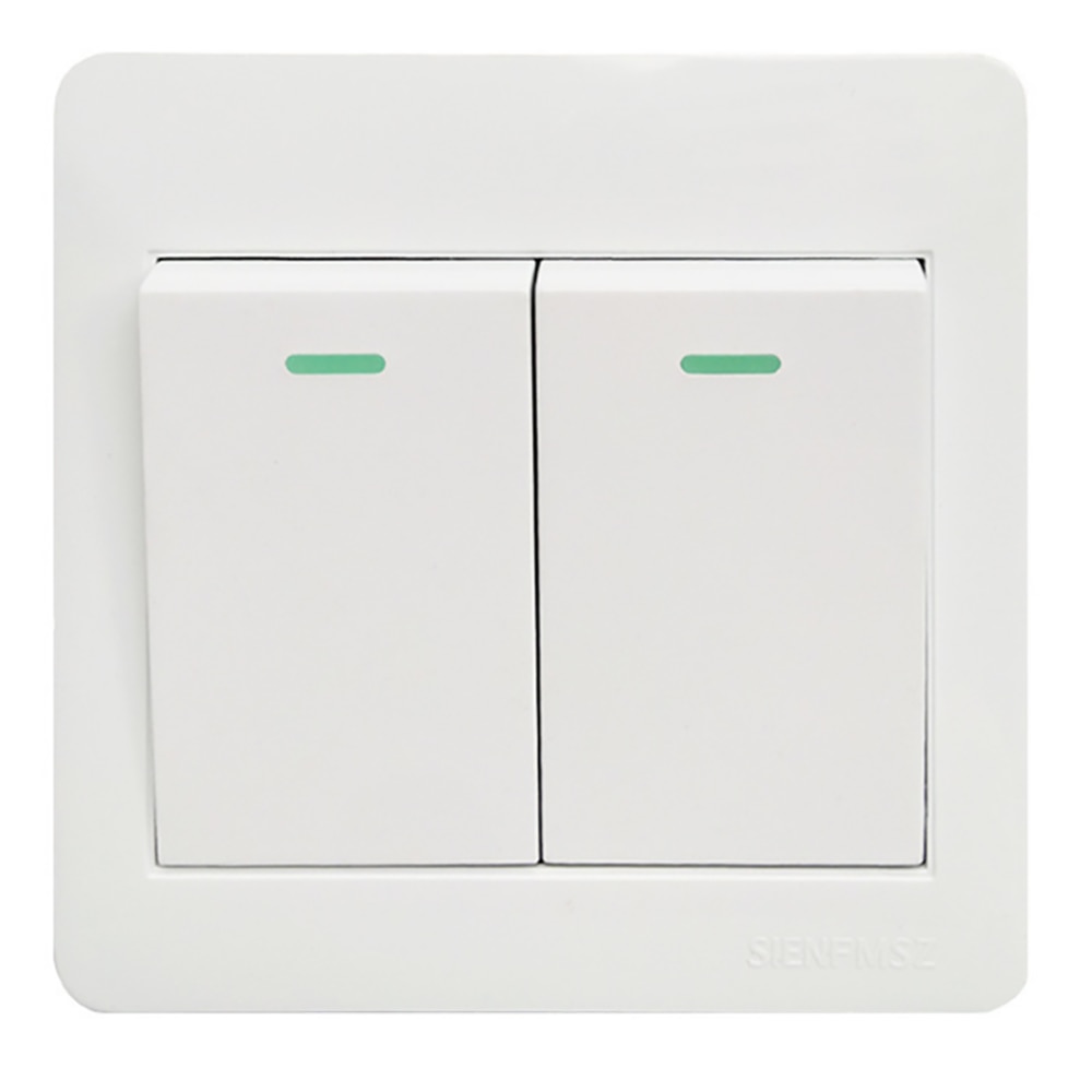 2 Gang 1 Way 2 Way Surface mounted switch single control switch open wire double open single control switch socket power switch