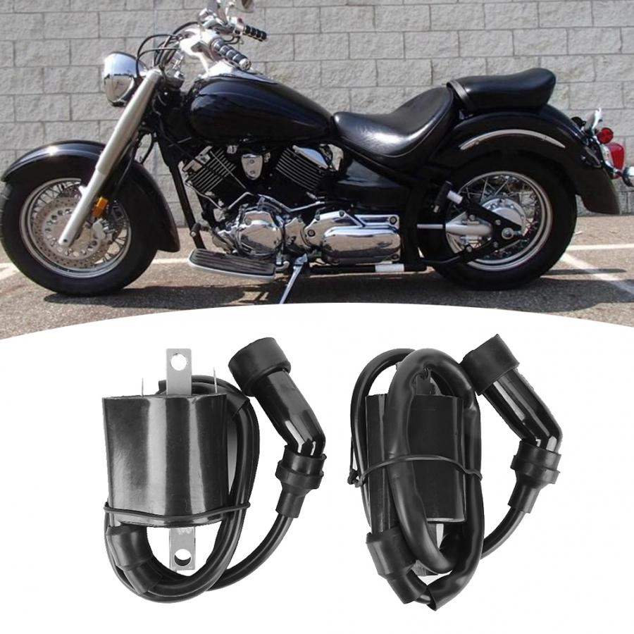 2 st tändspole montering passar för yamaha xvs 1100 v- star 1999 2000 2001 2002 2003 2004 2005 5el-82320-00-00 black abs