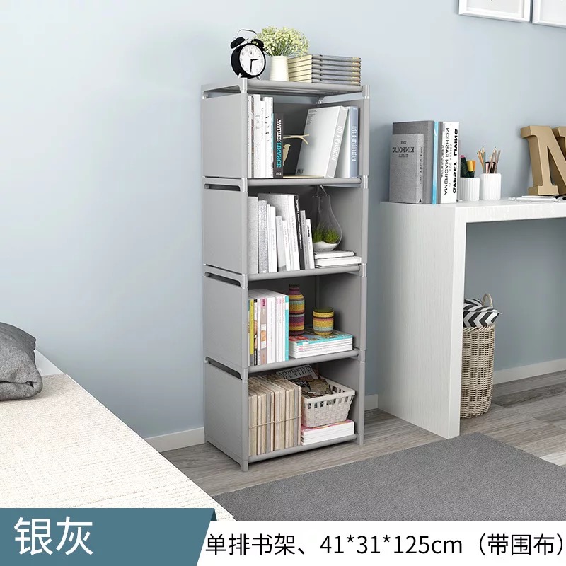 2/3/4 schicht Montiert Bücherregal Ecke Schrank Kleinigkeiten Buch Lagerung Organizer Einfach ziehen um Regal Bücherregal freundlicher Wohnkultur: 17