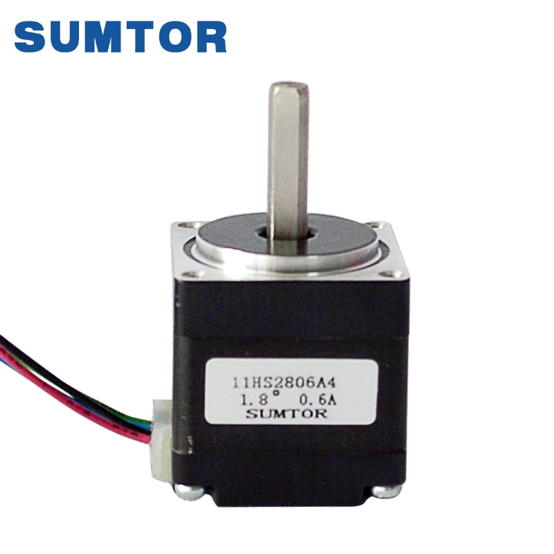Mini step motor nema 11 28mm motor lichaamslengte 4.5N.cm houdmoment 0.6A huidige