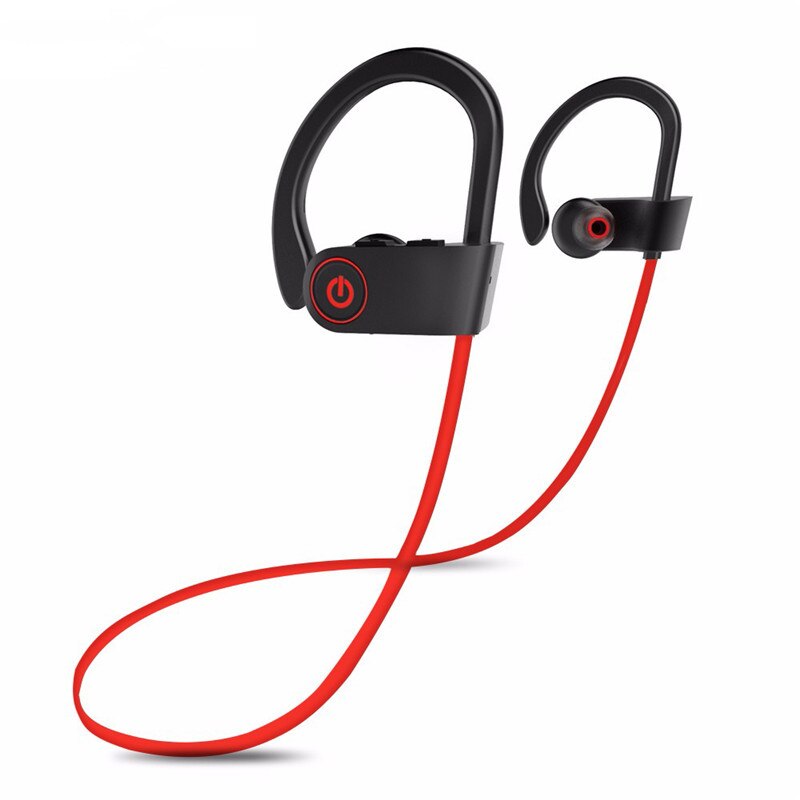 Bluetooth Hoofdtelefoon Otium Beste Draadloze Sport Oordopjes IPX7 Waterdichte HD Stereo Transpiratie In Ear Oordopjes handsfree bleutooth headphones phones bluetooth U8 earphone bluetooth earphone 4.1 Earphones: red