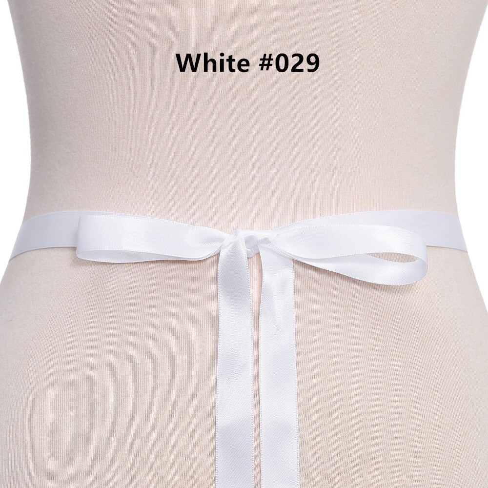 (1PC)Rhinestone Bridal belt wedding with crystal diamond wedding dress accessories belt sash for wedding dress WDD1053: White