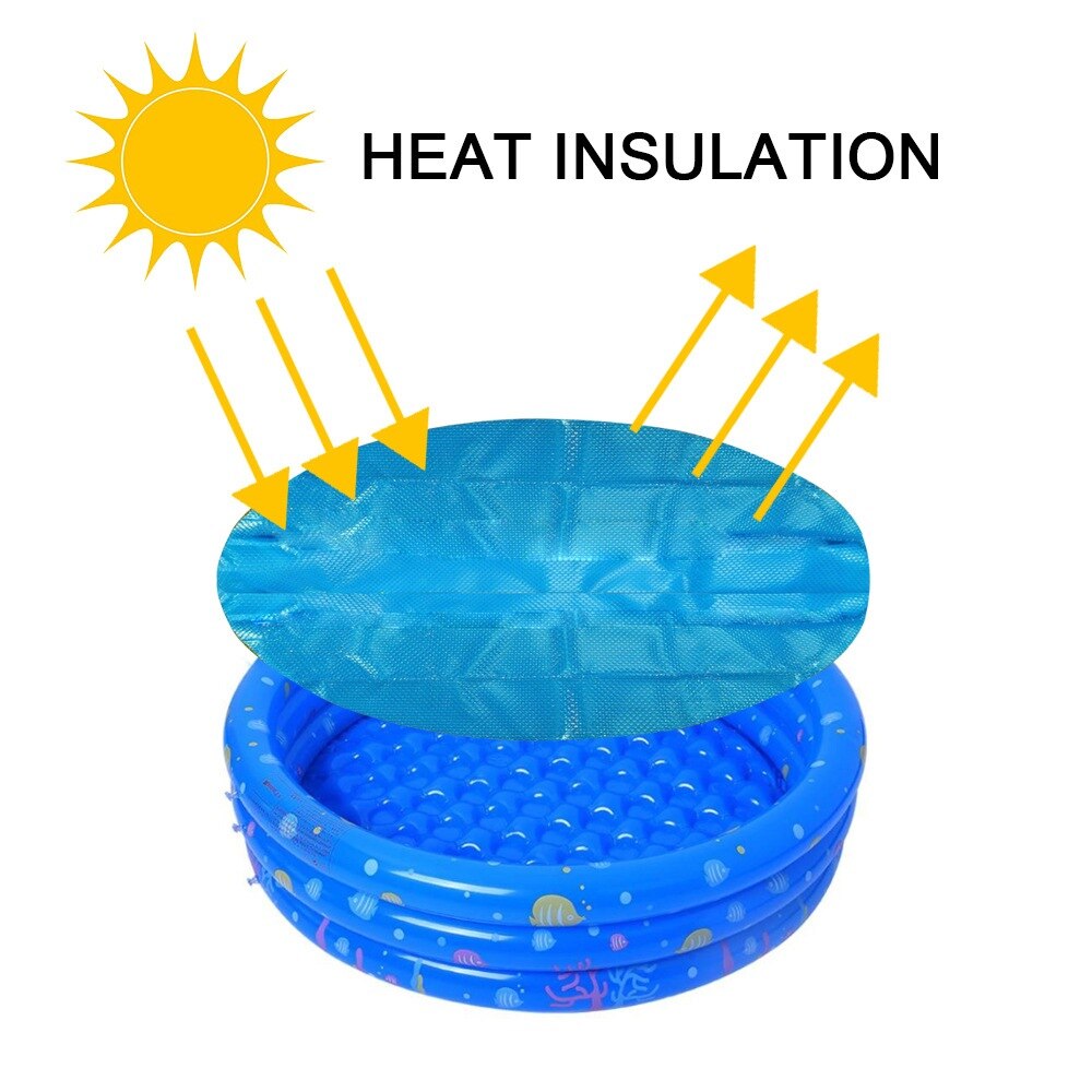 Swimmingpool cover støv regntæt pool cover vedligehold vand varmebeskytter holdbart have udendørs swimmingpools tilbehør