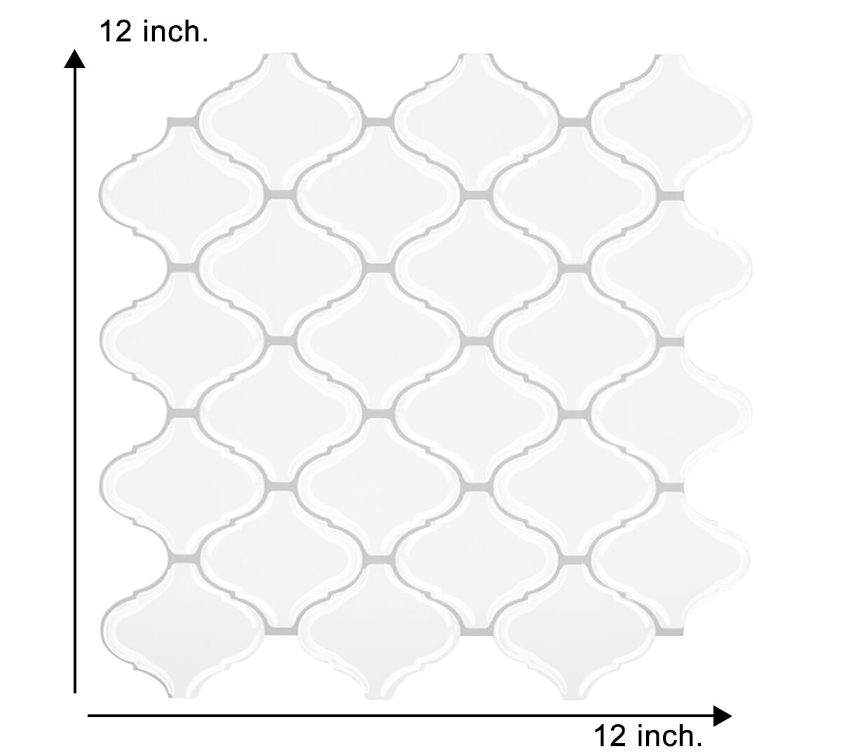 2.5mm Interior Wall Renovation Decoration Sticker Bathroom Waterproof Baffle--1 Sheet: HB501