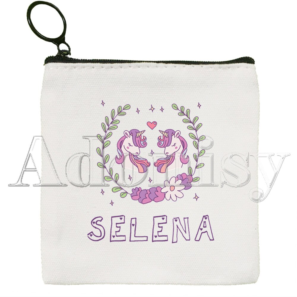 Vintage 90s Inspired Selena Quintanilla Canvas Coin Purse Coin Purse Collection Canvas Bag Small Wallet Zipper Key Bag Hand: F