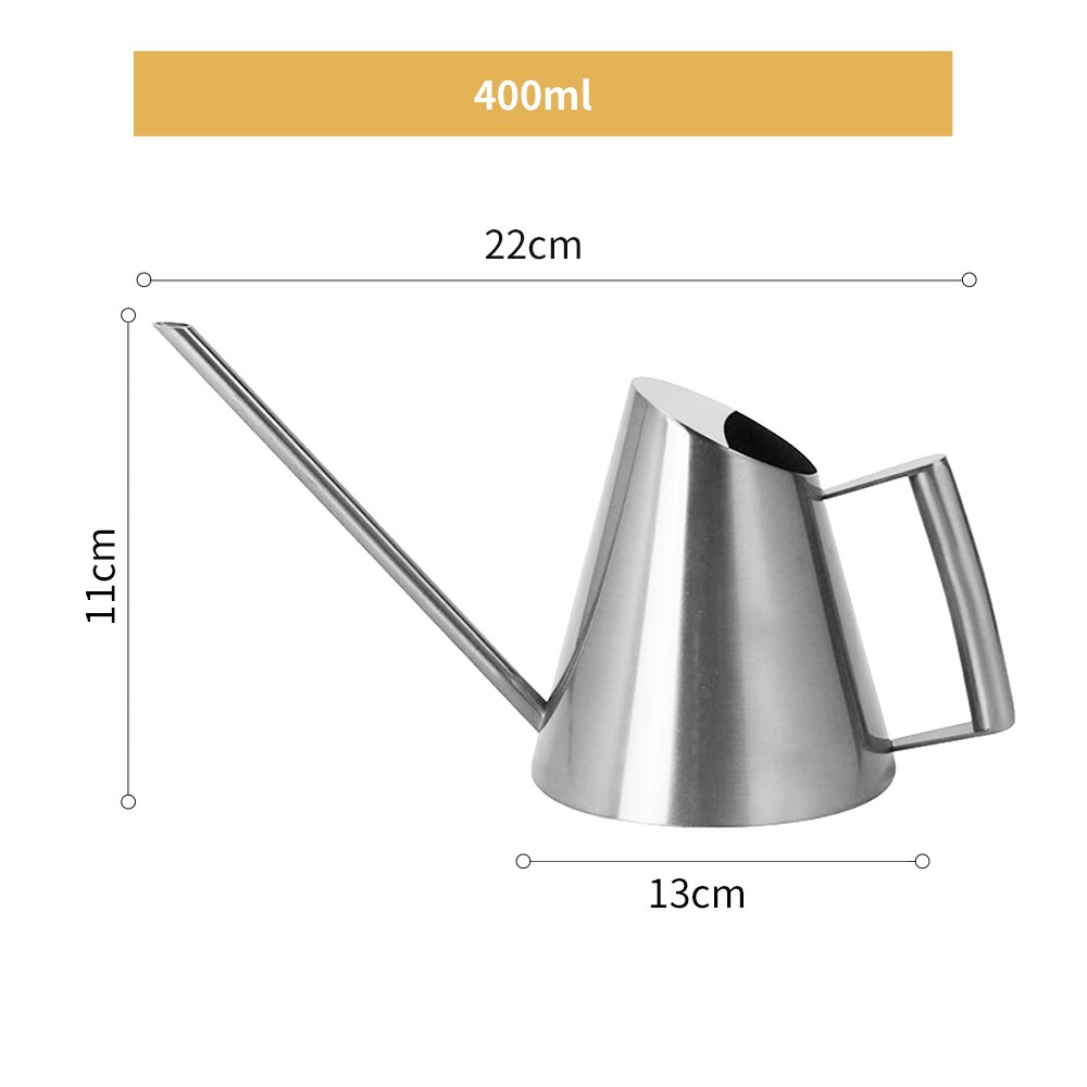 Konewka konewka ze stali nierdzewnej stalowe długie wylewka ogrodnictwo doniczkowe użyj uchwytu idealny robić podlewania rośliny kwiatowe prysznic akcesorium: F-S