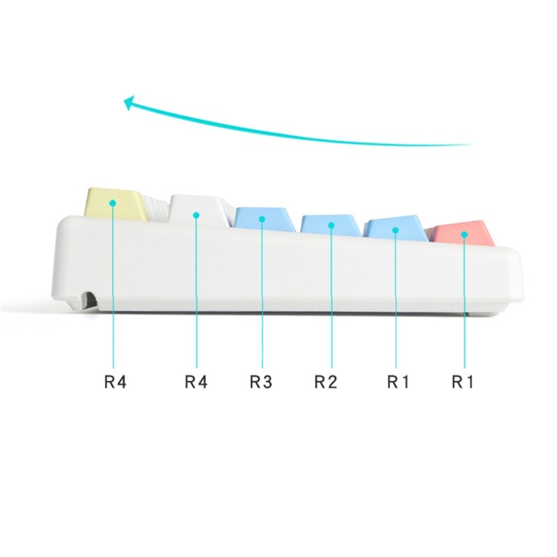 Cherry Profile ANSI 117 Key PBT Chalk Sleeve Keyset Keycap Dye Subbed For Cherry MX Switches Mechanical Keyboard Keycaps