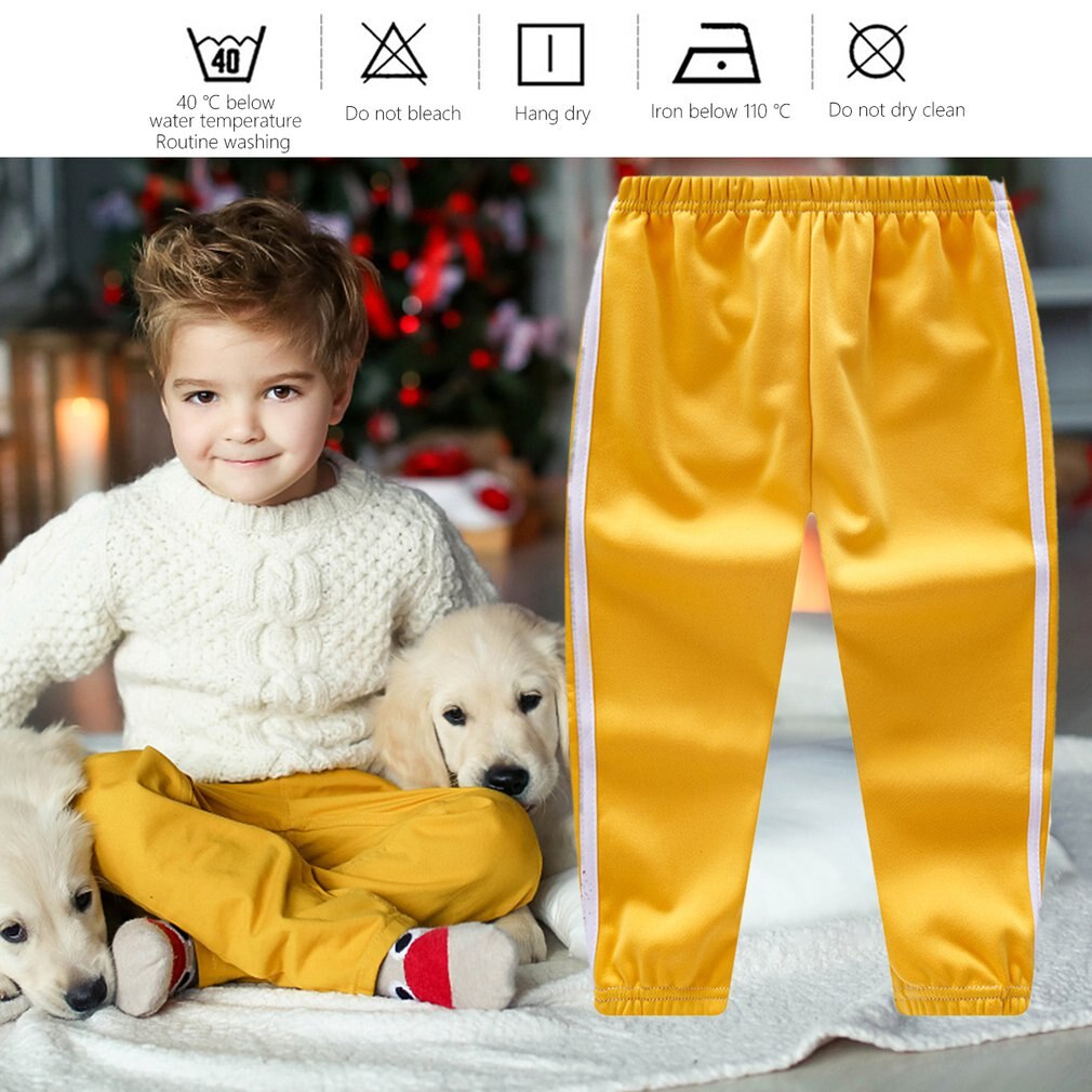 Winter Children's Plush Thermal Pants Thick Sweatpants Boys And Girls Pants Comfortable Leisure Trousers