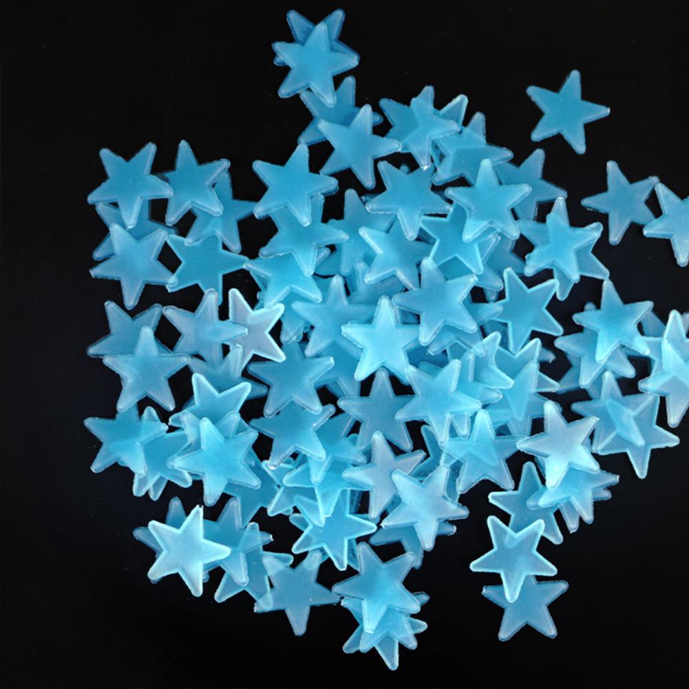 Fluorescent Wall Sticker Moon Star Wallpaper Glow Shine In The Darkness Special Festivel Kids Baby Bedroom Decoration Home Decor