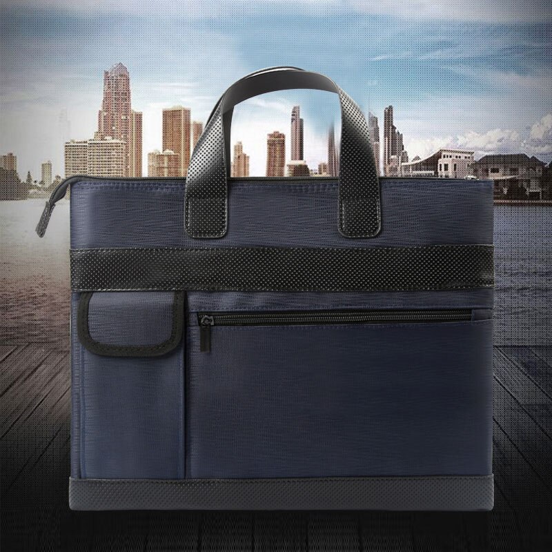 Canvas A4 Office File Bags Are Waterproof High-capacity Multi-storey Storage Handbags