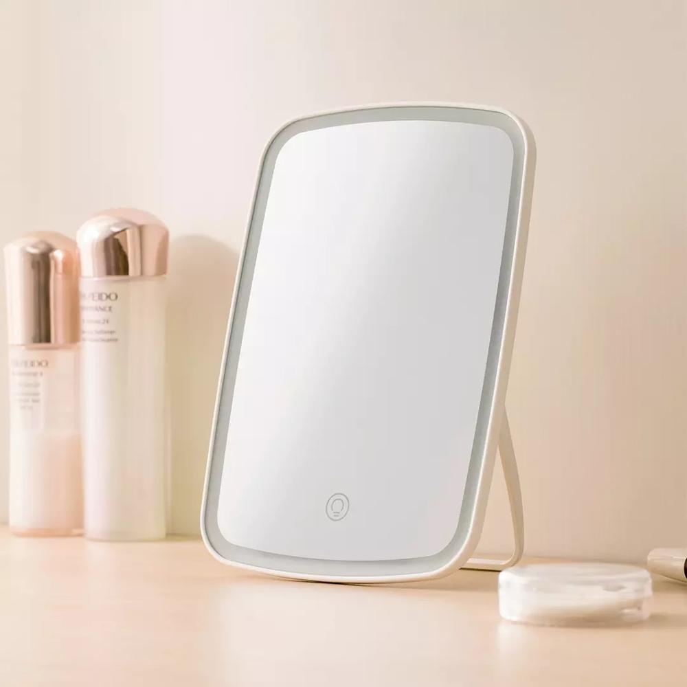 YouPin miroir de maquillage avec LED miroir cosmétique avec variateur tactile interrupteur batterie Operat support pour table salle de bain chambre voyage