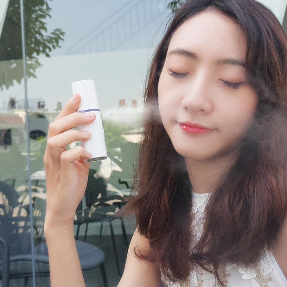 Portable Small Humidifier USB Rechargable Handheld Water Meter Charging Mini Steamed Face Humidifier With/Without Mirror