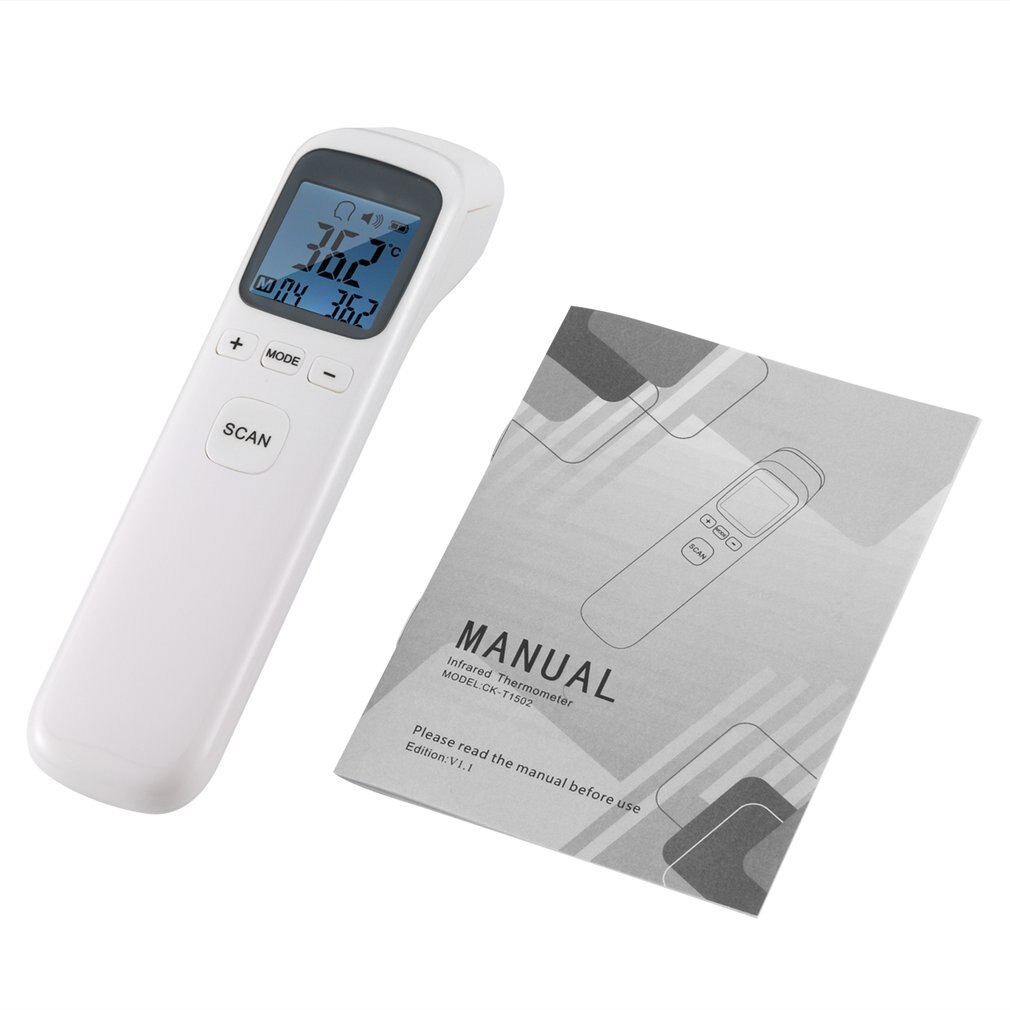 Lcd Backlight Digitale Thermometer Voorhoofd Non-contact Termometro Volwassen Lichaam Koorts Ir Kinderen Thermometer: Thermometer