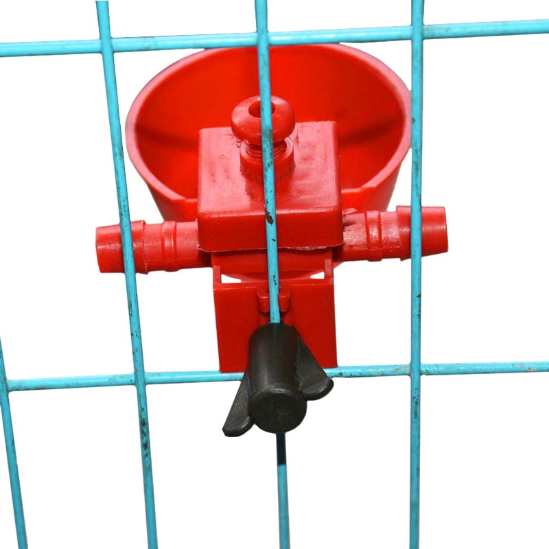 20 pcs Chicken drinking Cups Quail waterer bowls Bird red glass Animal husbandry tools Automatic Bird Coop Feeder Drinking Cups