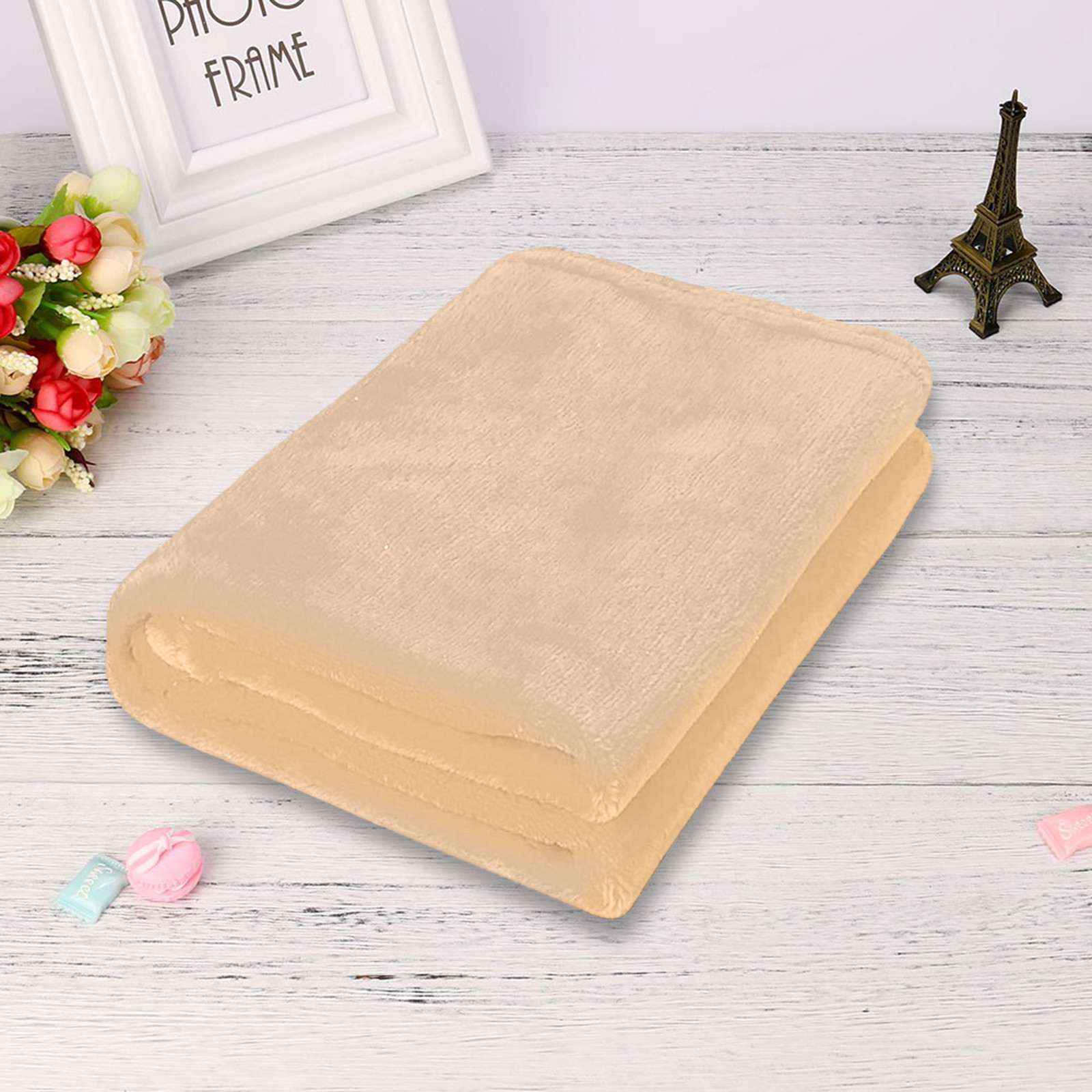 50X70CM Fleece Throw Blanket Extra Soft Warm Fuzzy Bed Plush Lightweight Microfiber Couch Sofa Blankets: plum