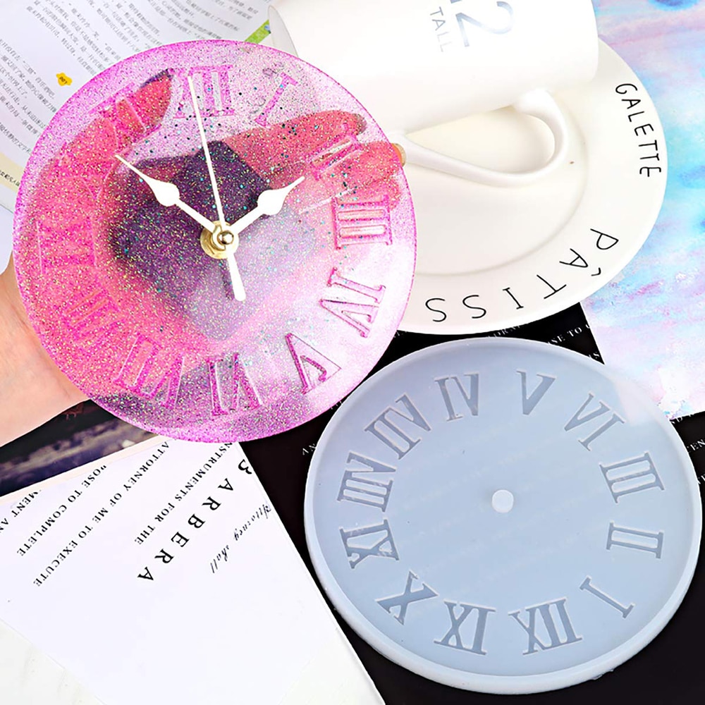 Silicone Mold Clock For Jewelry 10/15cm Small And Big Size Clock Resin Silicone Mould Handmade Tool DIY Epoxy Resin Molds