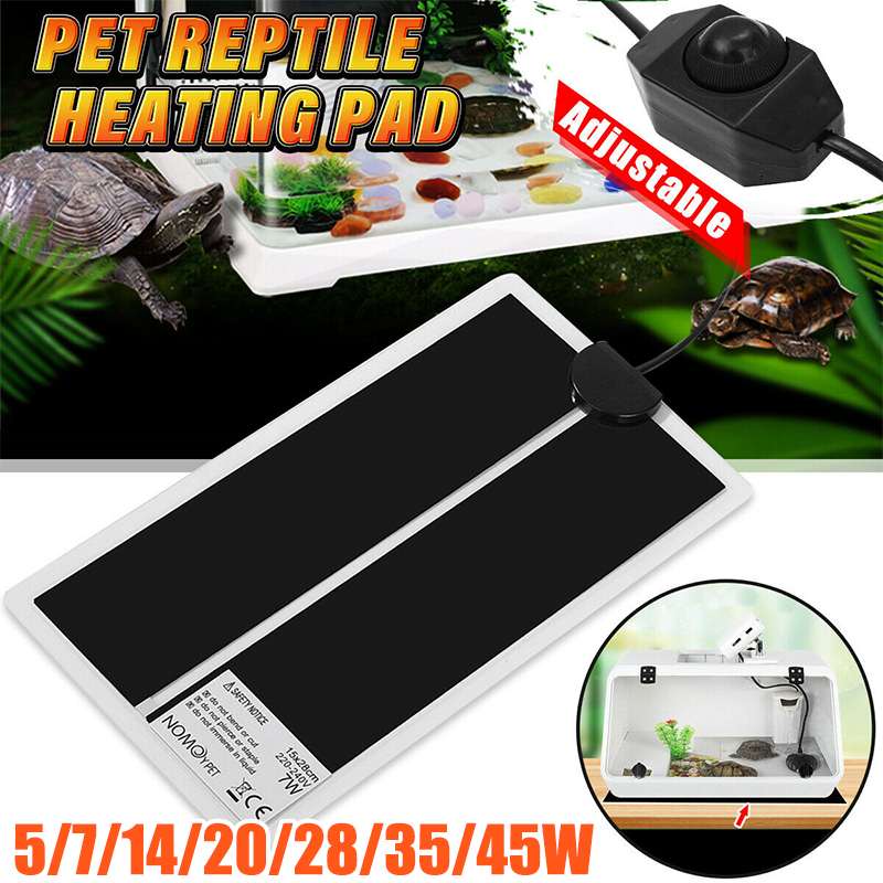 5-45W Adjustable Reptiles Heat Mat Climbing Pet Warm Heating Pads Temperature Controller Mats Reptiles Supplies EU Plug