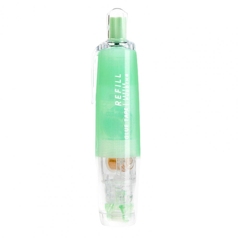 Rodillo de cinta adhesiva retráctil, rodillo de cinta de doble cara, dispensador de cinta adhesiva para álbum de recortes, accesorios fuertes para álbum de recortes DIY: Blanco