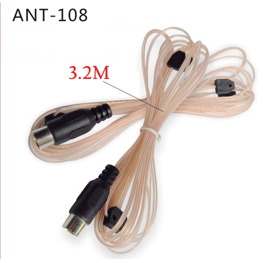 ANT-108 3.2m 75 Ohm FM Radio Aerial Cable Female Connector for Indoor Home Audio Radio Stereo Receiver