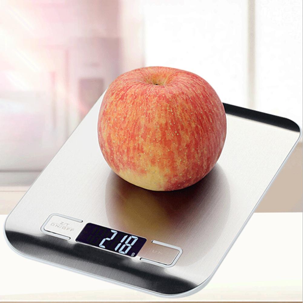 Digitale Lcd 10Kg Rvs Led Elektronische Weegschaal Keukenweegschaal Voedsel Dieet Postal Balance Meten Wegen Tool