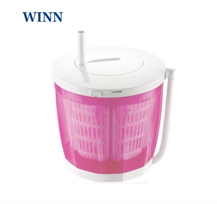 Hand-operated Manual Washing Machine for baby clothes Mini Washer for cleaning vegetables fruit 2kg Single Tube dryer