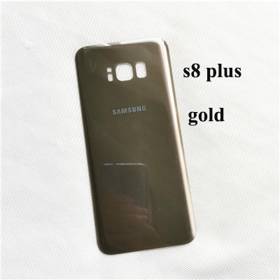 Samsung Galaxy S8 plus case Original 3D Glass Back Cover Battery Case Samsung S8 Housing Cover Replacement + Adhesive Sticker: s8 plus gold